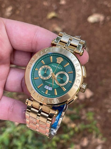 versace yeşil saat